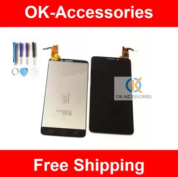 1PC/Lot For Alcatel One Touch Idol X OT6040 6040 6040D 6040E 6040A LCD Dispaly+Touch Digitizer Screen Black White With Tools