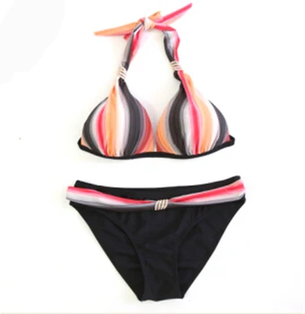 New Listing Push Up Bikini Set 2016 Hot Bandeau Bathing Suits Swimsuit Biquini Women Swimwear Sexy Bikini Set Large Size LC188