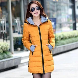 2017 Winter Ladies Coats Plus Size Down Cotton Jacket Fashion Women's Winter Jacket Wadded Clothing Hot Female Slim Down Parkas
