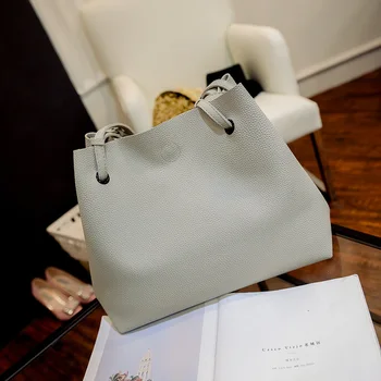 MOJOYCE new casual women shoulder bags famous brand fashion designer handbag Solid Composite Bag women totes 2017