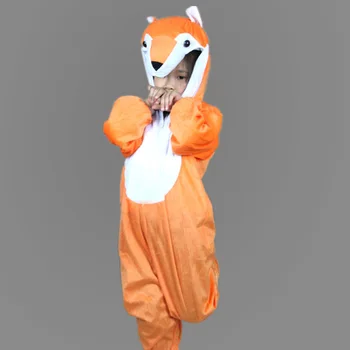 1 Set Children Animal Costumes Cartoon Animal Set Animal Siamese Clothes Lovely Lively Fox Clothing TRQ1145