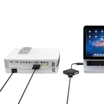 ORICO DPT-HDV3-BK DP To HDMI DVI VGA Adapter To Thunderbolt Cable DisplayPort Display Port for Apple MacBook Air Pro IMac Mac