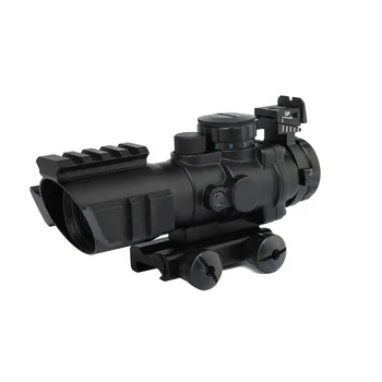 4X32 Telescopic Sight Tactical Rifle Scope With Tri-Illuminated Reticle Optic Scope Airsoft Hunting Gun Weapon Riflescope