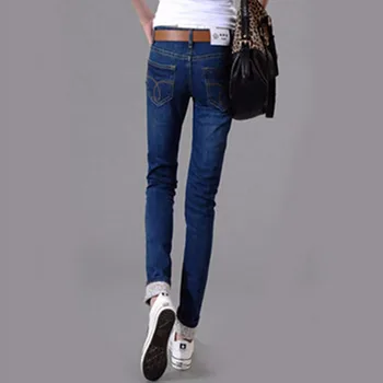Tengo Brand 2017 New Spring Summer Women Jeans Pants Pencil Sexy Slim Ladies Jeans Female Trousers 2 Colors