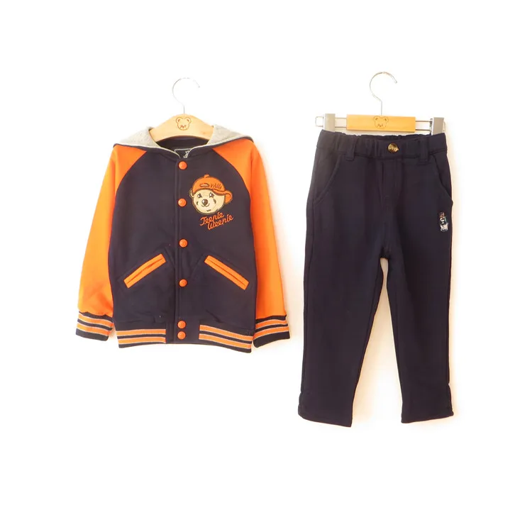 New children's sports suit fashion personality navy brought the two-piece (coat + trousers) leisure style