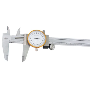 Professional Stainless Steel Dial Caliper With 6 Inches Measurement Range With Case