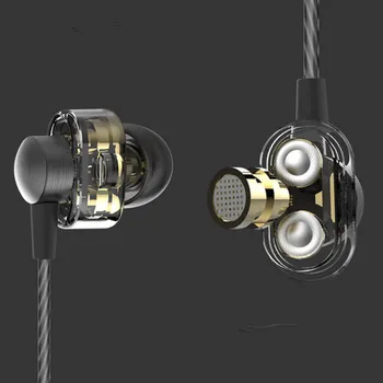 Original JW S1 Earphones fone de ouvido auriculares Dual Driver Extra Bass Turbo Wide Sound gaming headset mp3 DJ Field Headset