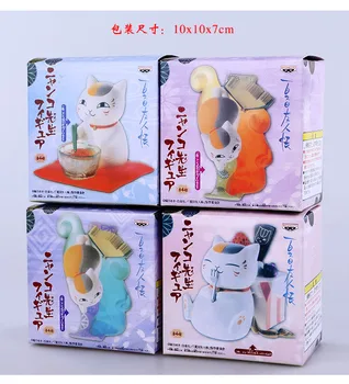 NEW hot 6cm 4pcs/set Natsume Yuujinchou Natsume's Book of Friends Nyanko-sensei collectors action figure toys Christmas with box