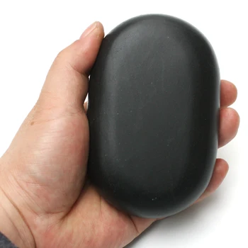 2 pieces retail large 11cm*7cm natura basalt stone beauty bar massage stones for back health