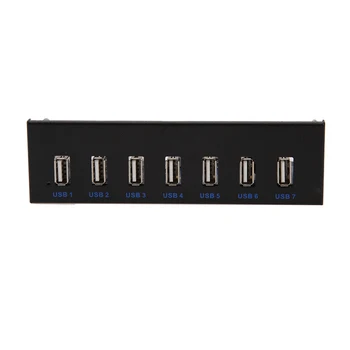 7 USB 3.0 Port Cable Hub For 5.25