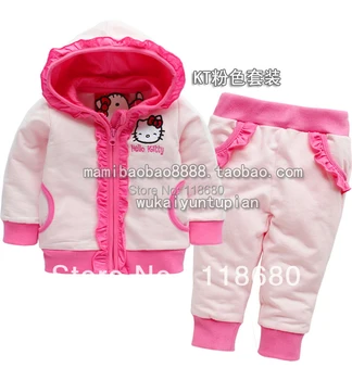 Sale baby clothes sets spring autumn baby girl sports suit casual baby outerwear + trousers kids 2pcs set