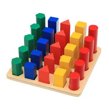 Wooden toys for children Montessori Learning wooden geometric geometry color sorting nursery children's toys educational toys