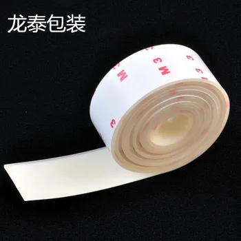 5cm*1m White anti slip silicone rubber plastic bumper damper shock absorber 3M self adhesive silicone feet pads for furniture