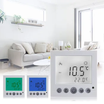 Floor Heating Thermostat Room Weekly Program Heating Warm Temperature Controller Auto Control Large LCD Display with Backlight