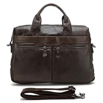 Koolertron Brand Genuine Leather Men Bag Shoulder Messenger Bags Men's Briefcase Business Handbags Fits for 14
