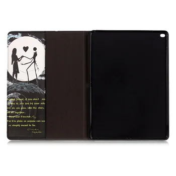 IKASEFU Stand PU Leather Shell for Apple iPad Pro 12.9 inch Painting Coque fundas Cover Case for IPAD PRO 12.9