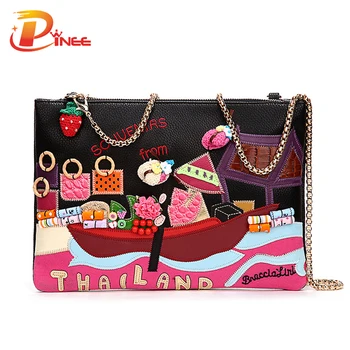 New Design Evening And Day Clutch Bags Cute Handbag Patterns Fashion Chain Bags Handbags Women Famous Brands