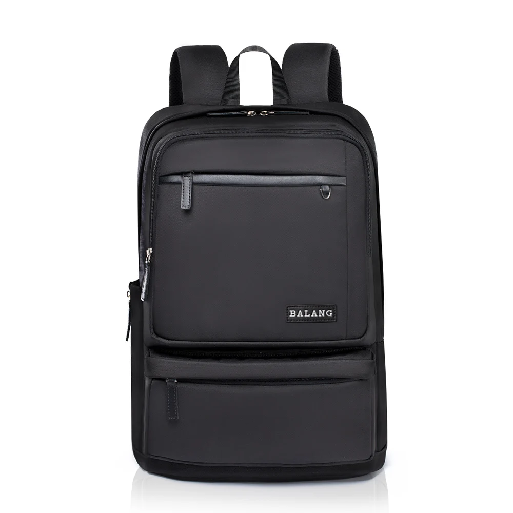 Brand BALANG Business Office Mens Practical Waterproof Nylon 17-inch Laptop Backpack Travel Bag College School Backpacking Bags