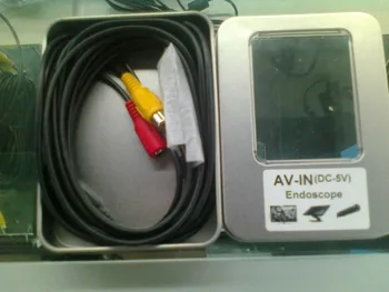 AV 5M Lens Diameter 9mm 4 LED illumination water-proof IP67 endoscope camera,cctv camera 5 pcs /lot