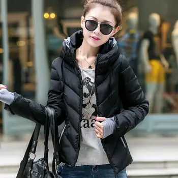 Women's cotton-padded jacket 2016 winter medium-long down cotton plus size jacket female slim ladies jackets and coats