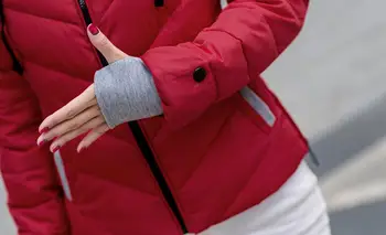 Women's cotton-padded jacket 2016 winter medium-long down cotton plus size jacket female slim ladies jackets and coats