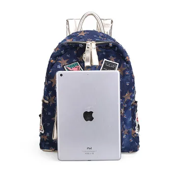 Canvas Women's Backpacks Ladies Girls Backpack Colorful Students School Bags For Teenagers Girls Backpack