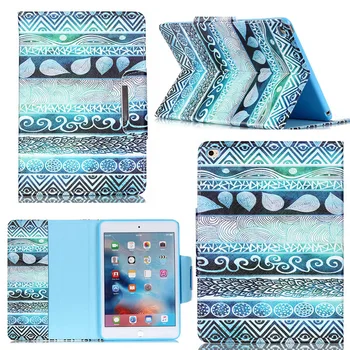 For Cover Apple iPad Air 2 () PU Leather Flip Stand Kids Protective Tablet Case for ipad 6 with card slot S5d23