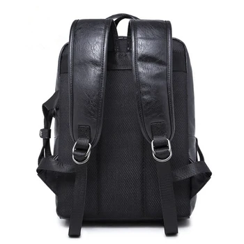 2016 Men Backpack Leather Brand Travel Bags Men Laptop Bag Vintage Casual School Backpacks for Teenagers Mochila Masculina A0202