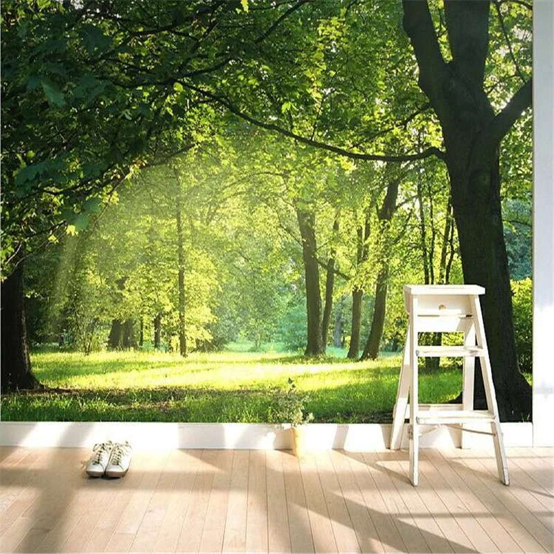 Beibehang wallpaper Idyllic natural scenery and flowers living room bedroom background wallpaper 3D stereo wall mural wallpaper