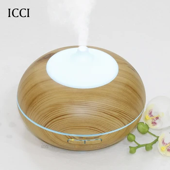 Icci Humidifier Essential oil diffuser Difusor de aroma Aroma diffuser Diffuseur huile essential Aroma Led lamp capacity 300ml