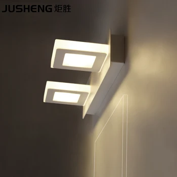 Square New 6W Led Wall lamps Indoor 31cm Long Surface Mounting White LED Mirror lights in Bathroom 2-lights 110-220V
