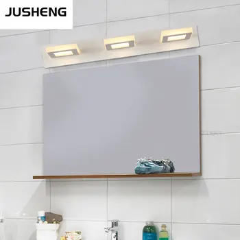 Square New 6W Led Wall lamps Indoor 31cm Long Surface Mounting White LED Mirror lights in Bathroom 2-lights 110-220V