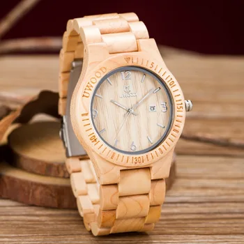 Wood Wristwatch Black Sandal Wood Analog Watch Japan MIYOTA Quartz Casual Wooden Watches Brand UWOOD Dress Wristwatch For Unisex
