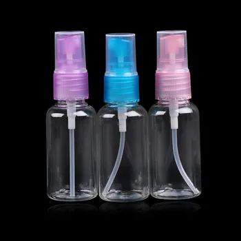 10 Pcs Mini Plastic Transparent 30ml Small Empty Spray Bottle For Make Up And Skin Care Refillable Bottle