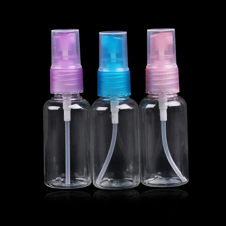 10 Pcs Mini Plastic Transparent 30ml Small Empty Spray Bottle For Make Up And Skin Care Refillable Bottle