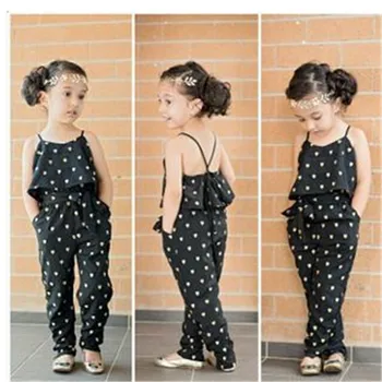 Pudcoco Girl Romper Summer 2017 Hot Children Clothes Sleeveless Kids Girls Dress Jumpsuit Trousers Outfits