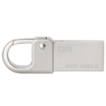 DM PD027 USB Flash Drive Metal Pen Drive Key Ring Waterproof USB Stick Pendrive Flash Drive Metal USB Flash