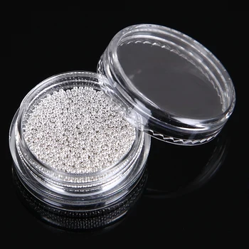 10g/box Mini Gold Silver Metal 3d Caviar Beads Nail Art Pearl Rhinestones Decorations DIY Nail Accessories Manicure Tools