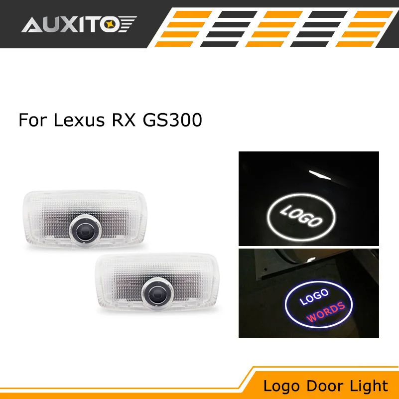 CANBUS NO ERROR LED Car Door Logo Ghost Shadow projector Light Welcome Light bulbs For LEXUS GS300 RX RX350 RX400H RX300 RX330