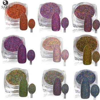 1.5g Mixed Deep Colors Sugar Nail Art Glitter Sticker Charming Dazzling Women Beauty Nails Beauty Care Decorations SA534-542