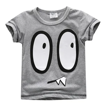 2017 Brand Boys Clothes Fashion Cute Boys Tops Kids Tops Designer Toddler Baby Boys T Shirts Tops Cotton Short Sleeve Tees