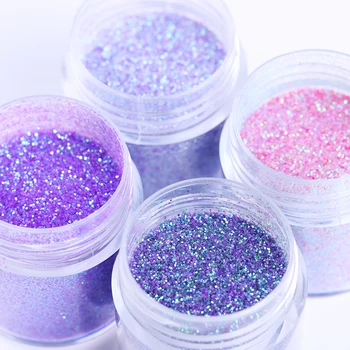 1Box Purple Pink Nail Glitter Powder 10ml Sheets Tips Manicure Nail Art Decoration