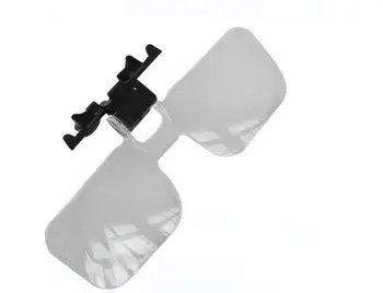 2X Glasses Style Magnifying Glass Place Clip&flip Onto Nose-pieces of your Glasses Magnifier for Coins Stamps