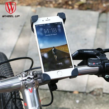 WHEEL UP Bicycle Bike Bag Phone Holder Handlebar Clip Stand Mount Bracket For Cellphone GPS iphone bags 2017 new