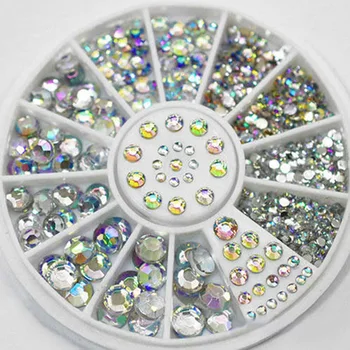 400Pcs Rhinestones For Nails 3D Crystal Glitter Nail Accessoires 5 Sizes Stone Jewelry Strass Sequins Manicure Nail Art Design