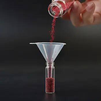 2Pcs/set Super Mini Transparent Plastic Funnel For Nail Art Tool