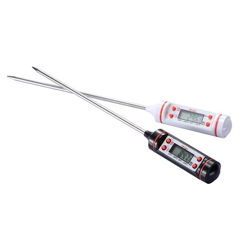 BBQ Kitchen Mini Digital Cooking Thermometer Sensor LCD Display Digital Probe Cooking Thermometer Food Temperature Sensor