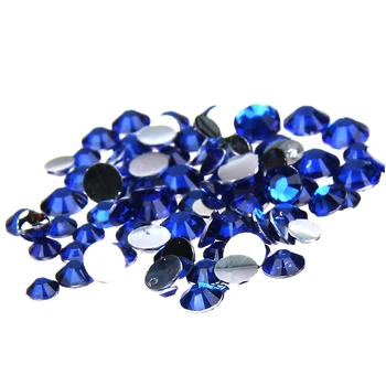 1000pcs 2-5mm And Mixed Sizes Dark Blue Resin Rhinestones Non Hotfix Glitter Beauty For Nails Art Backpack DIY Design Decoration