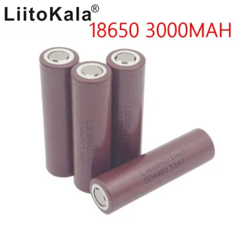6pcs/lot LiitoKala HG2 18650 18650 3000mah electronic cigarette Rechargeable batteries power high discharge,30A large current