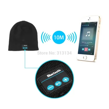 Soft Warm Hat mini Wireless speaker bluetooth receiver amplifier audio music speaker Smart Cap Headset Headphone Sale